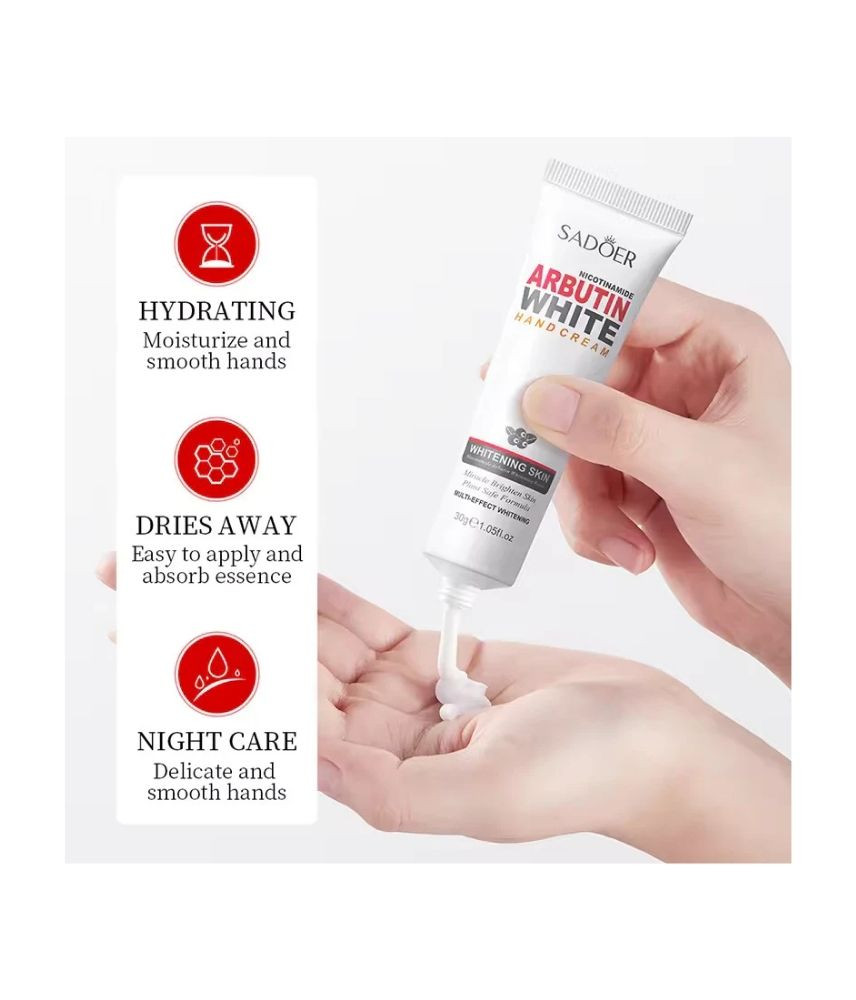 كريم اليدين سادوير بالنياسيناميد والأربوتين للتفتيح