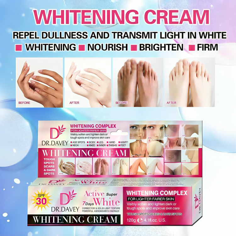 كريم تبييض ومرطب للعناية بالبشرة