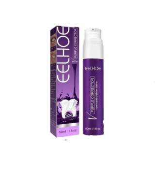 معجون أسنان أرجواني ناصع البياض