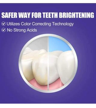 معجون أسنان أرجواني ناصع البياض