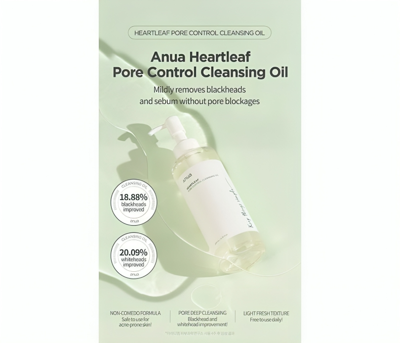 زيت تنظيف الوجه الكوري لإزالة الرؤوس السوداء