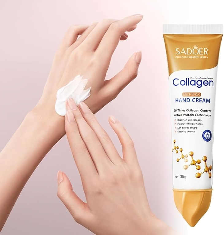 كريم اليدين بالكولاجين المرطب للبشرة الجافة