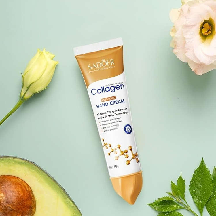 كريم اليدين بالكولاجين المرطب للبشرة الجافة