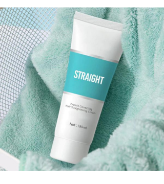 كريم تمليس الشعر المعالج بالحرير والكيراتين