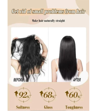 كريم تمليس الشعر المعالج بالحرير والكيراتين