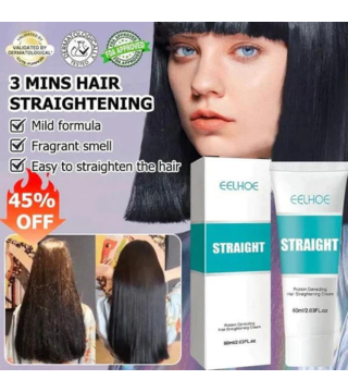 كريم تمليس الشعر المعالج بالحرير والكيراتين