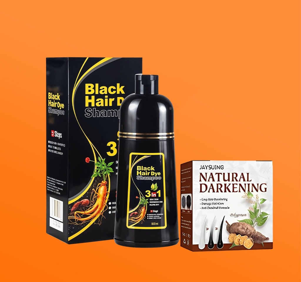 عرض شامبو صبغ الشعر للنساء و صابون صبغ لون الشيب والعناية بالشعر التالف