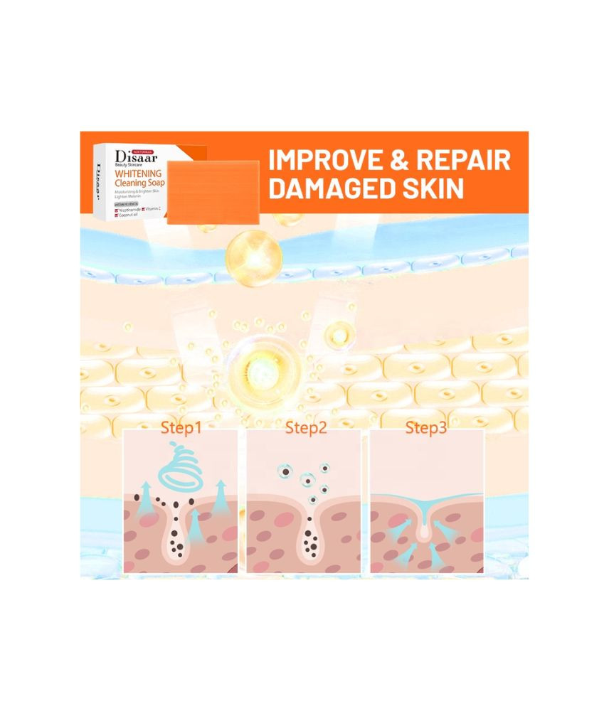 صابونة الجسم لتفتيح البشرة بفيتامين سي من Disaar