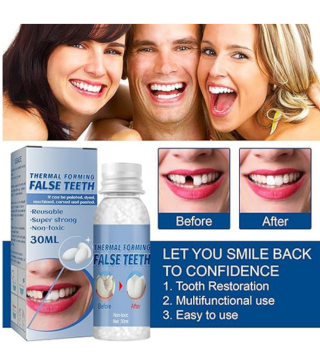 أسنان زائفة قابلة للتشكيل