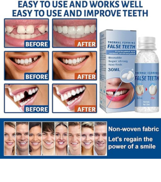 أسنان زائفة قابلة للتشكيل