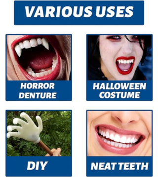 أسنان زائفة قابلة للتشكيل