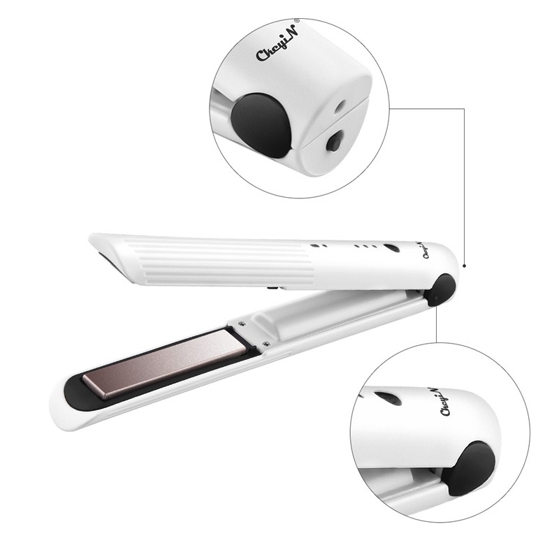 مكواة فرد شعر لاسلكية صغيرة محمولة