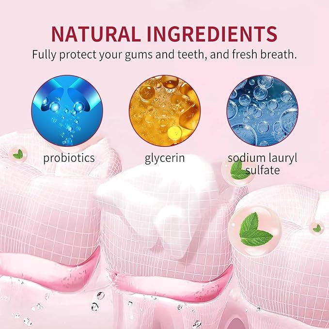 عرض قطعتين معجون أسنان، مبيض أسنان طبيعي SP-4