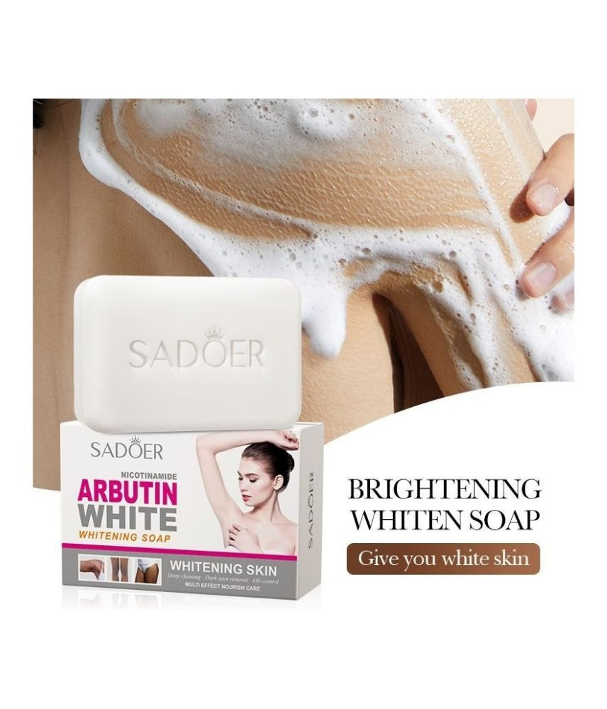 صابونة سادور بالأربوتين والنياسيناميد لتفتيح وتوحيد لون البشرة
