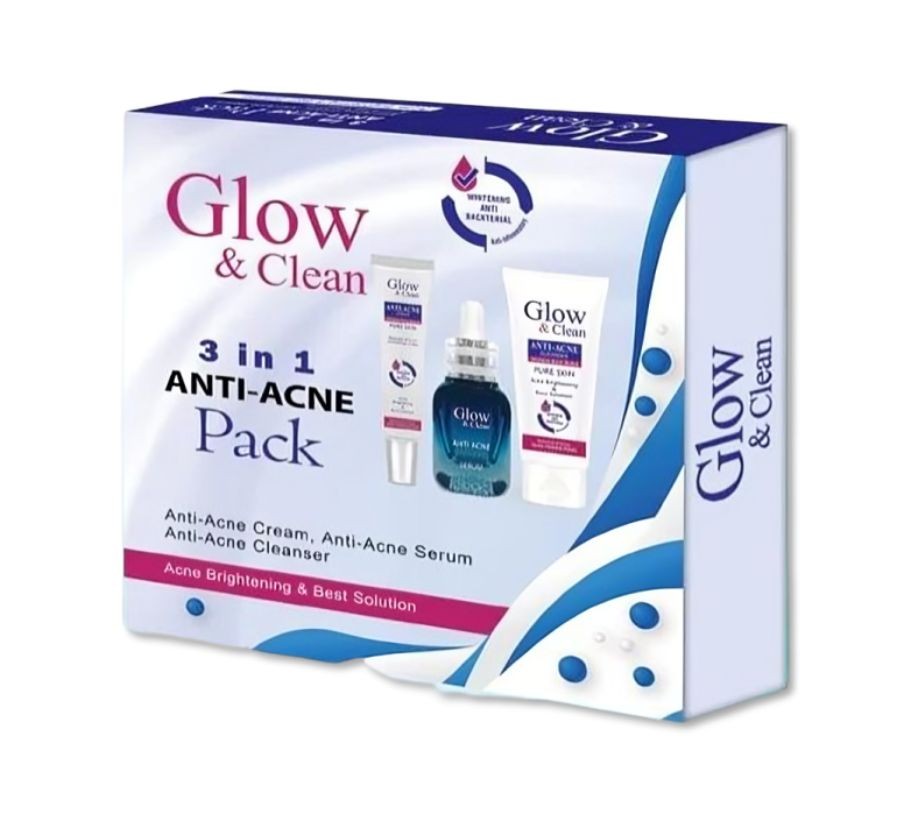 مجموعة Glow & Clean للوجة 3 في 1
