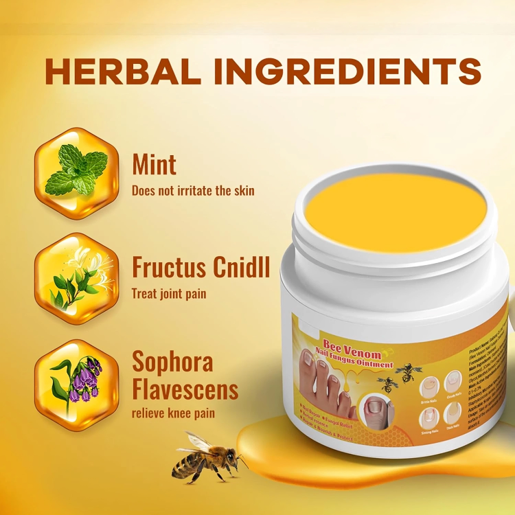 كريم علاج فطريات أظافر القدم بسم النحل