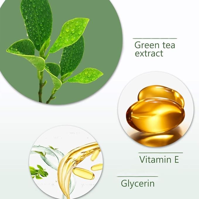 قناع الطين المنقي بالشاي الأخضر