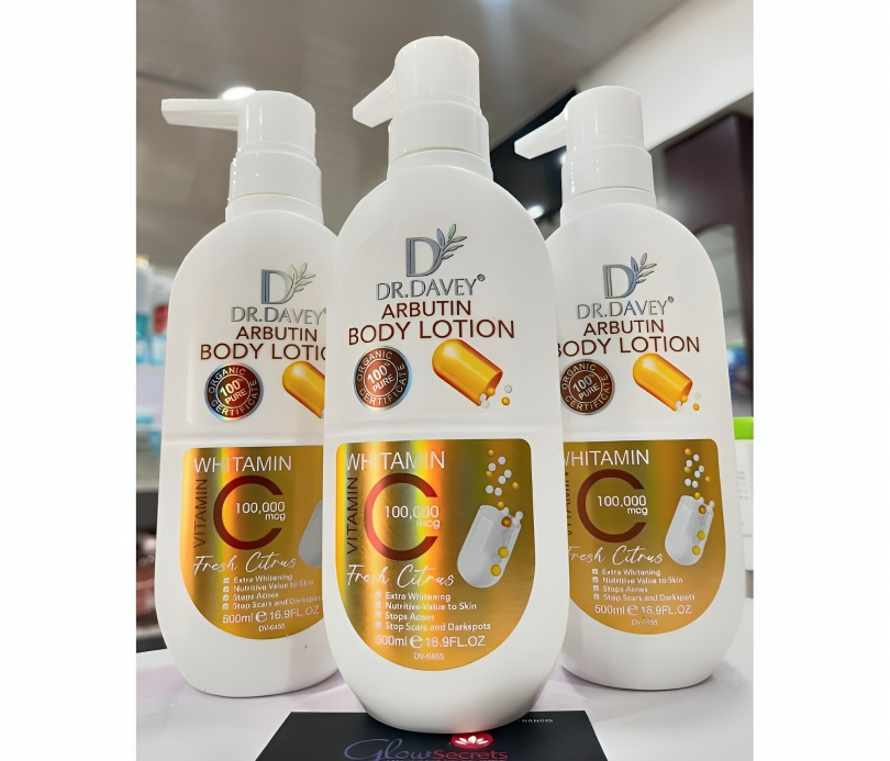 لوشن الجسم دكتور ديفي أربوتين لشد البشرة