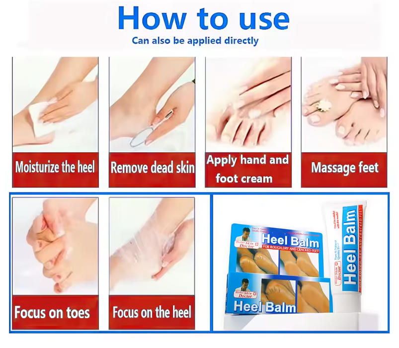 كريم عشبي لإصلاح الأقدام الجافة والمشققة