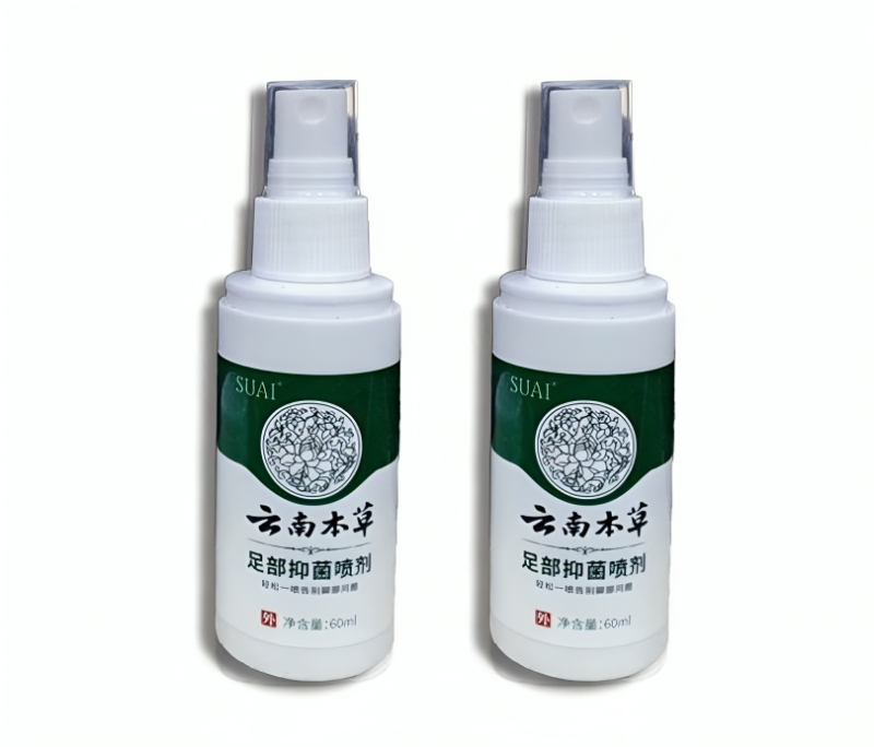 قطعتين من بخاخ عشبي لعلاج تشققات القدم