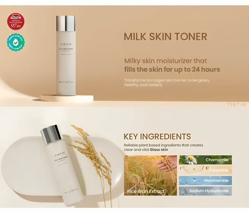 تونر الحليب للبشرة من TIRTIR