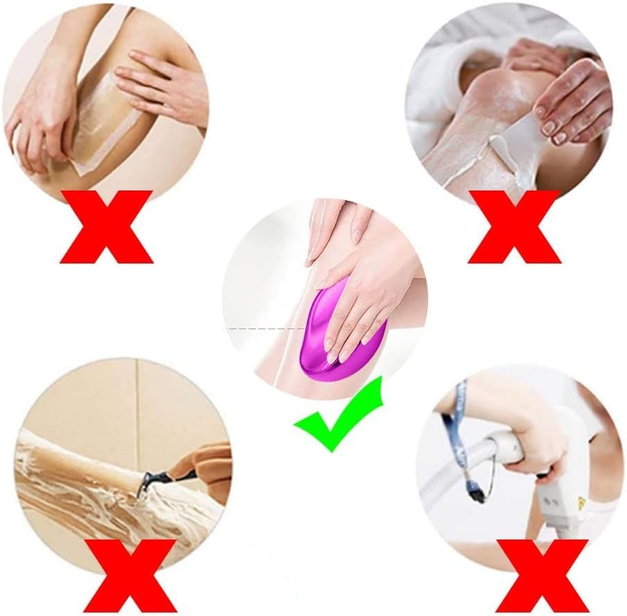 ممحاة شعر كريستالية لتقشير الشعر بدون الم للنساء والرجال