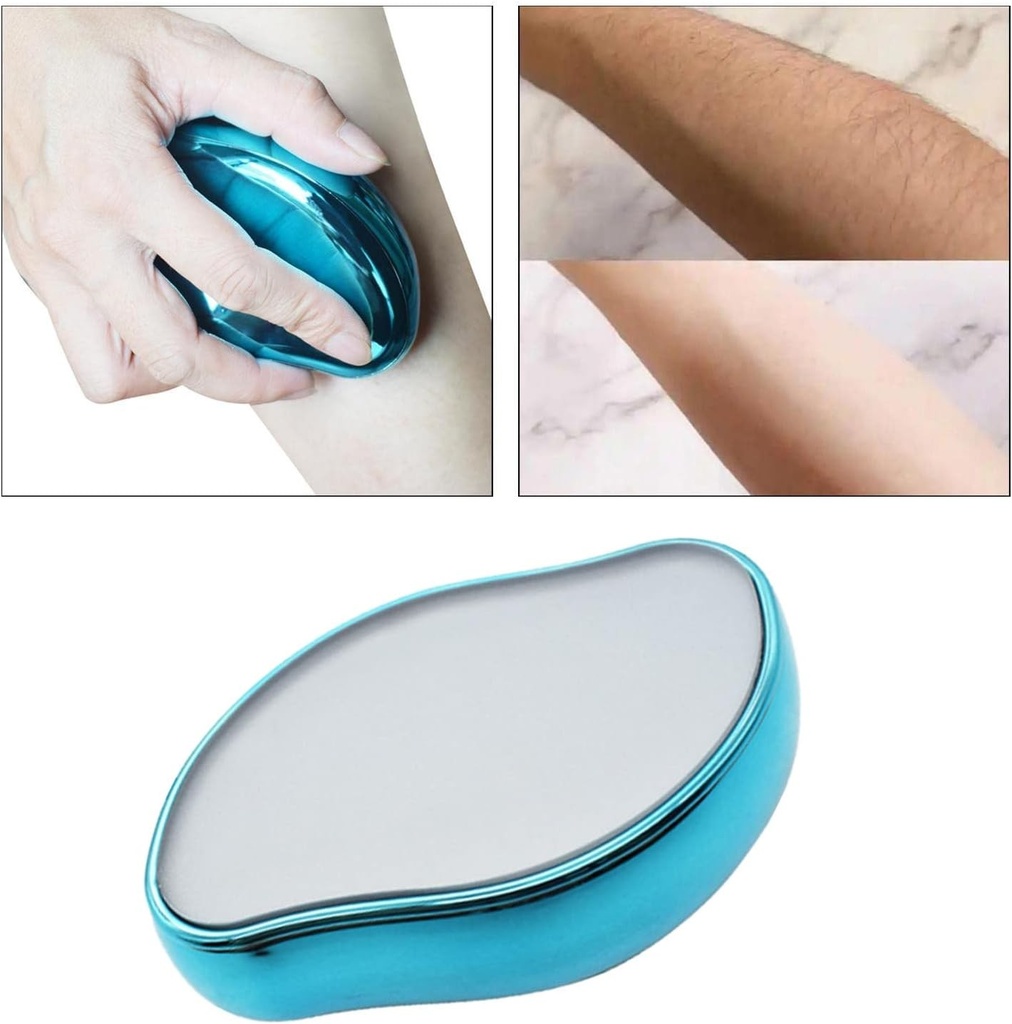 ممحاة شعر كريستالية لتقشير الشعر بدون الم للنساء والرجال