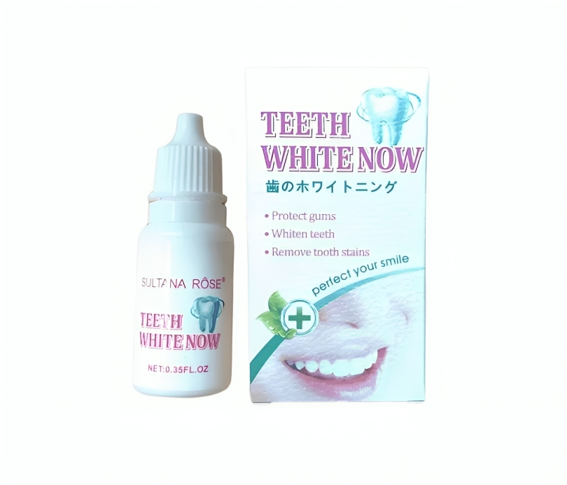 عرض قطعتين من محلول تبييض فوري للأسنان