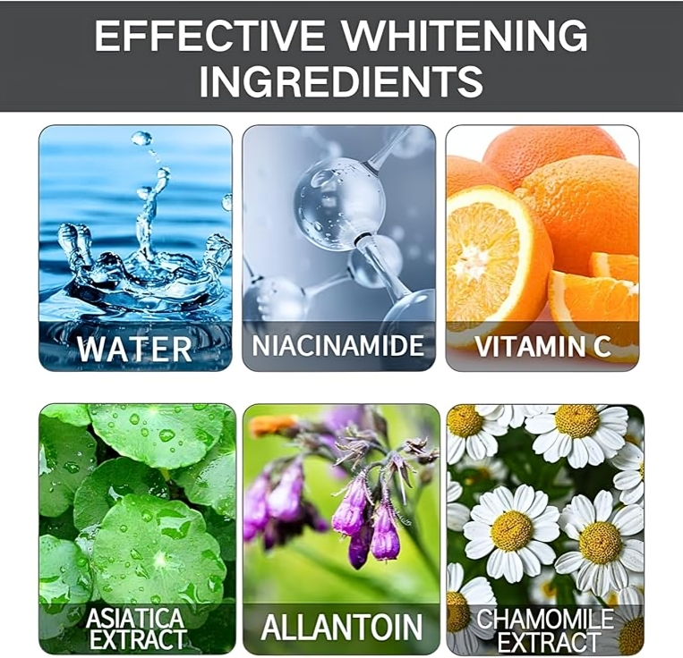 مجموعة تفتيح البشرة والمناطق الحساسة 6 قطع