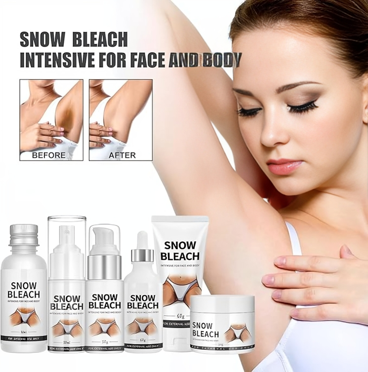 مجموعة تفتيح البشرة والمناطق الحساسة 6 قطع