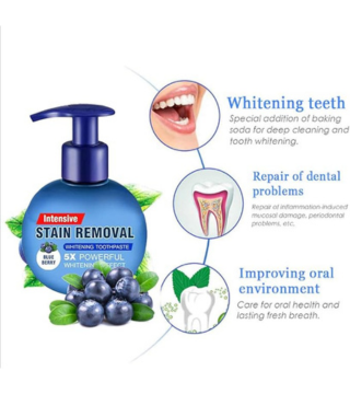 معجون صودا الخبز لتبييض الأسنان