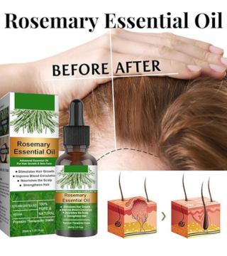 زيت الروزماري لنمو الشعر