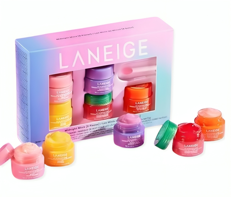 مجموعة قناع ترطيب للشفاه مع فيتامين سي 5 قطع