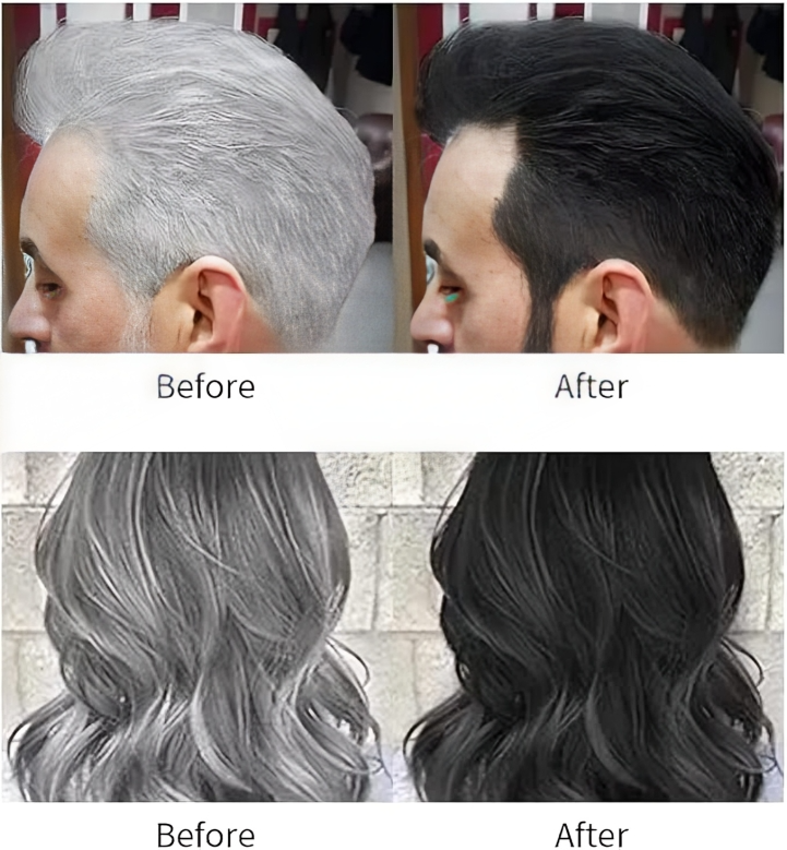 شامبو صبغة الشعر الأسود الخالي من الامونيا