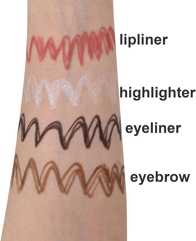 عرض قطعتين قلم تحديد الحواجب 4 في 1