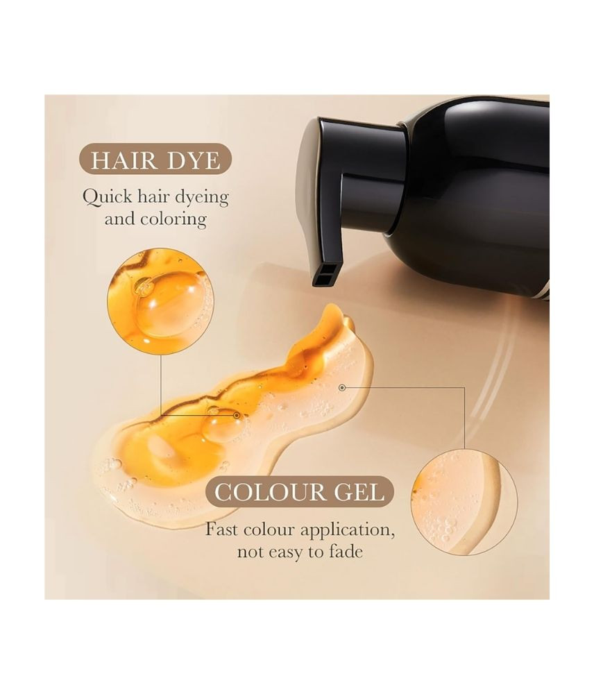 شامبو صبغة الشعر البني 3 في 1 لتغطية الشعر الأبيض