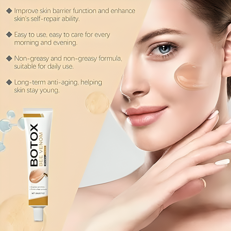 عرض قطعتين من كريم بوتوكس سم النحل للتجاعيد