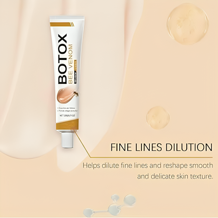 عرض قطعتين من كريم بوتوكس سم النحل للتجاعيد