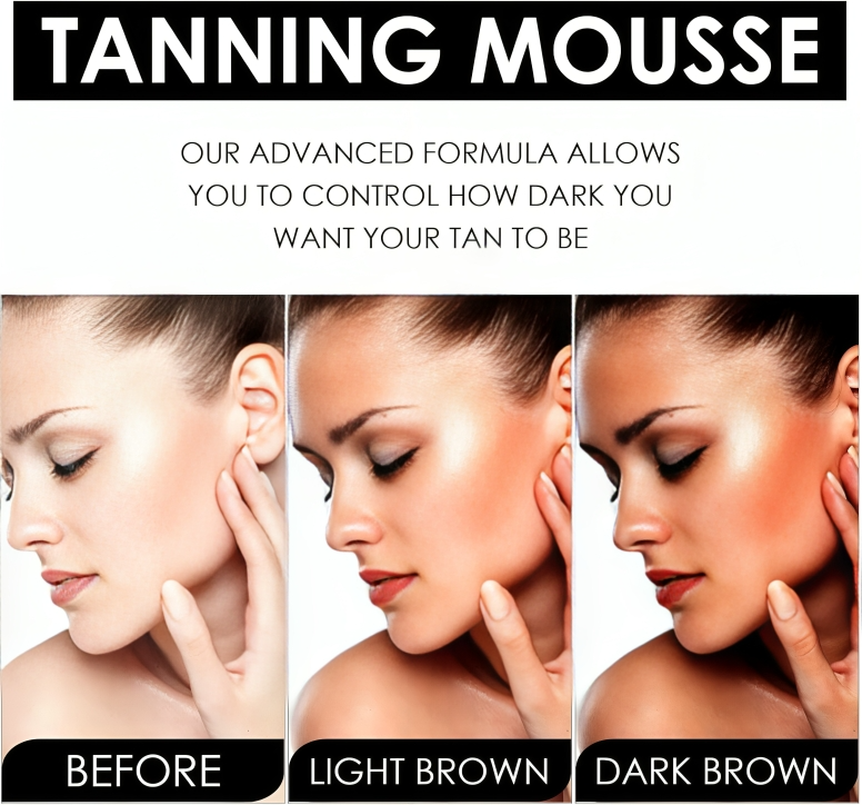 رغوة ومرطب للتسمير بدون شمس