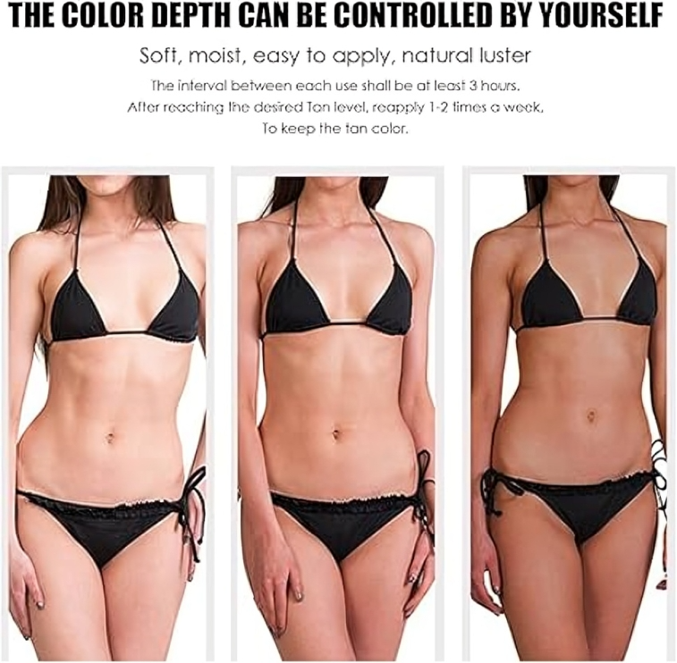 رغوة ومرطب للتسمير بدون شمس