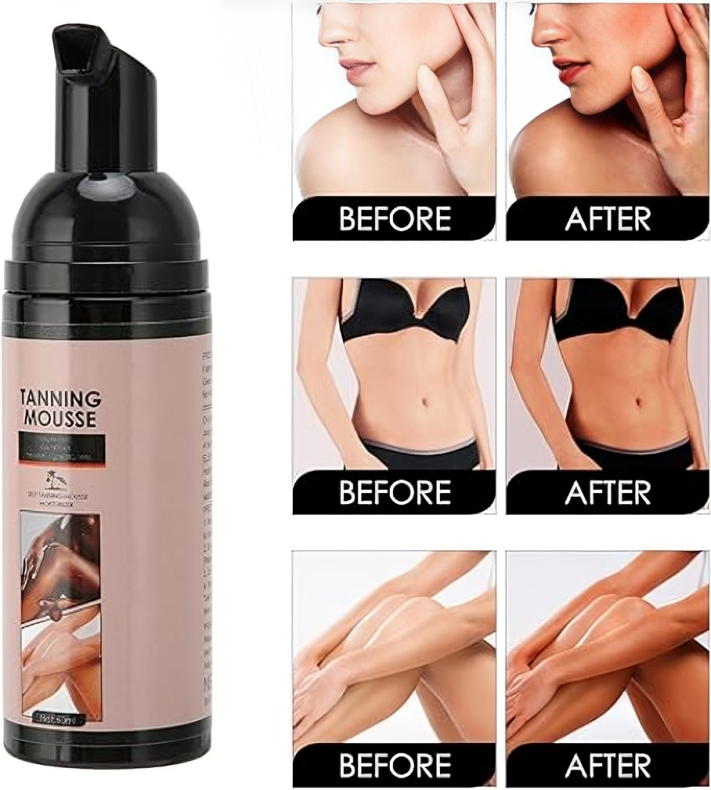 رغوة ومرطب للتسمير بدون شمس