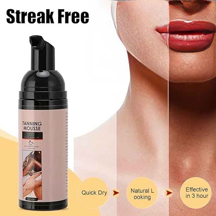 رغوة ومرطب للتسمير بدون شمس