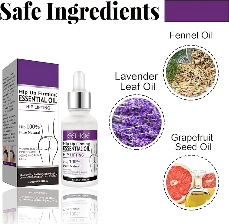 زيت التدليك الطبيعي لشد وترطيب الأرداف