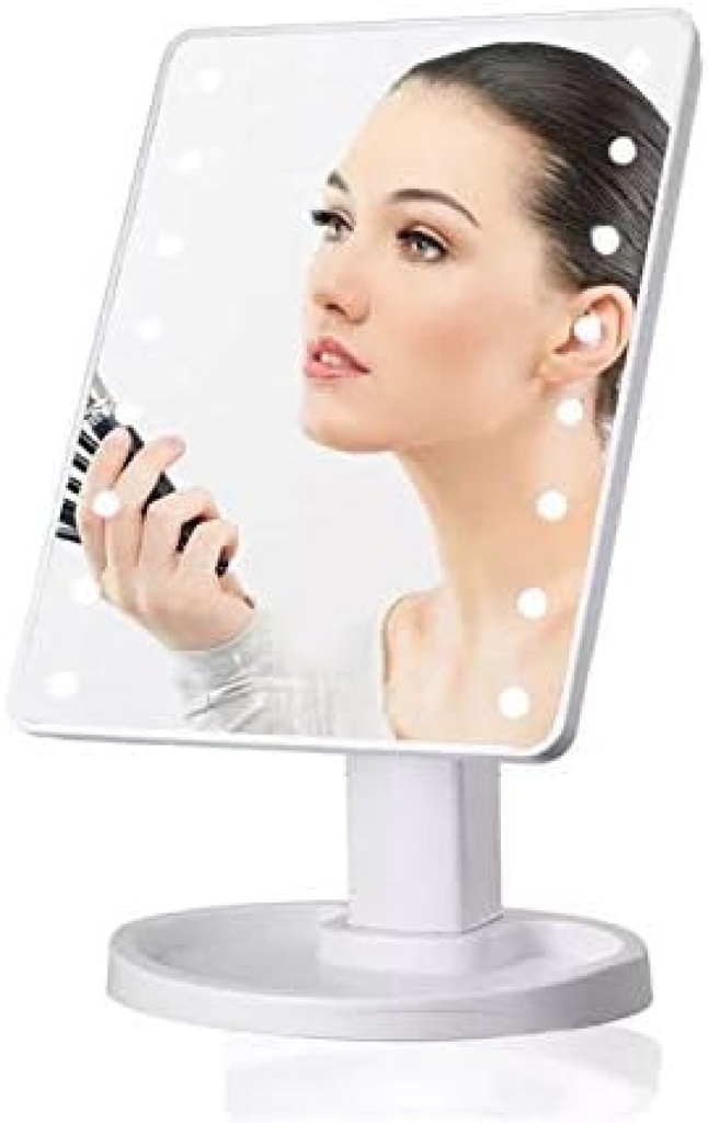 مرآة ماكياج بشاشة تعمل باللمس LED