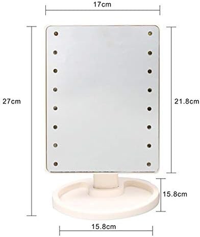 مرآة ماكياج بشاشة تعمل باللمس LED