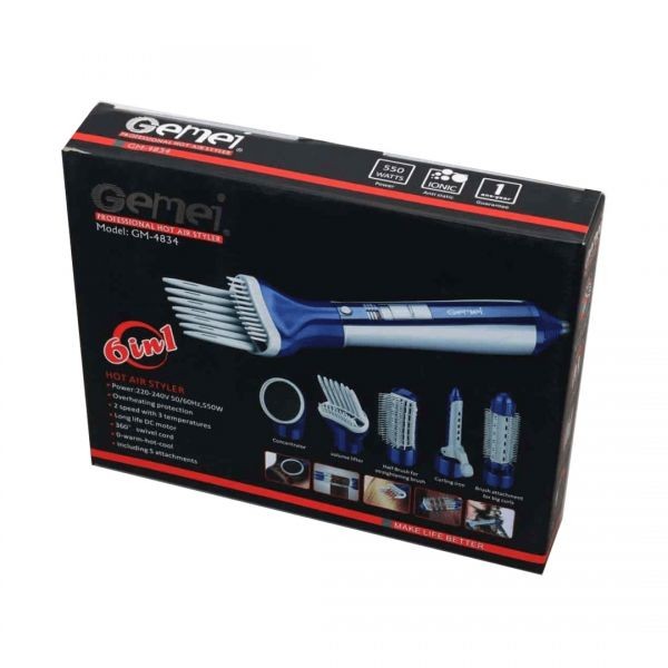 Gemei مصفف شعر احترافي بالهواء الساخن