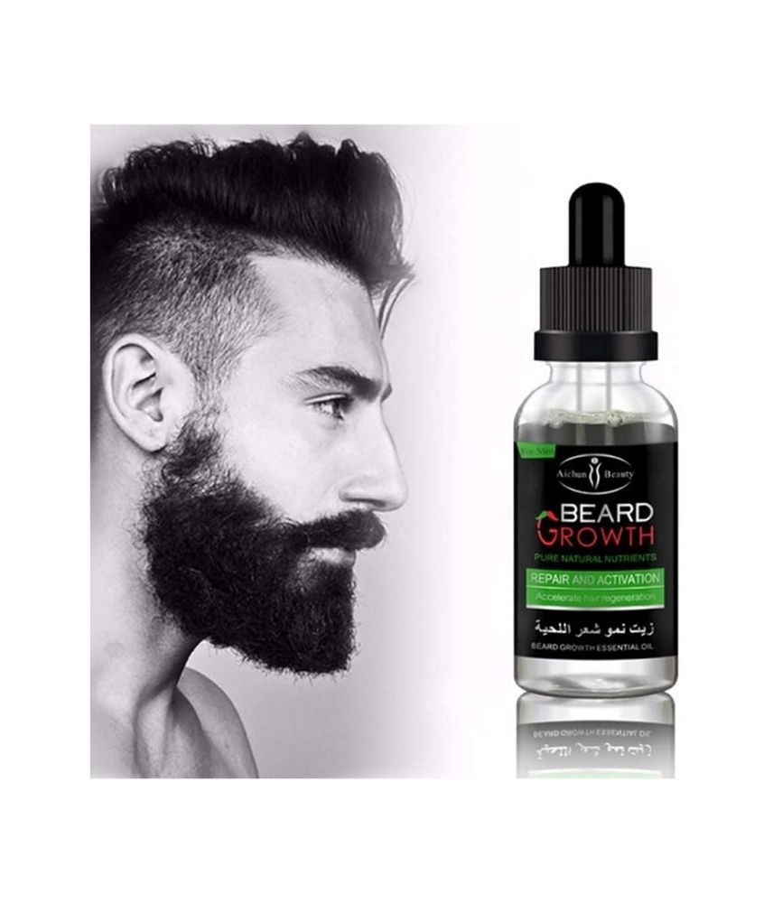 عرض قطعتين من زيت نمو اللحية T